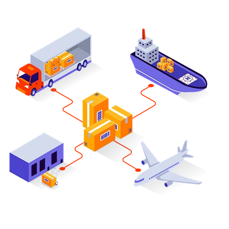 Delivery Service Illustration