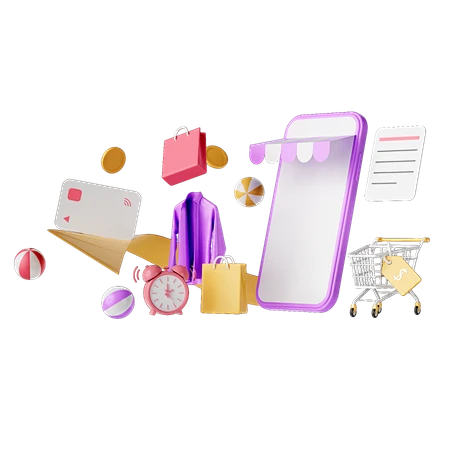 PNG素材:网上购物